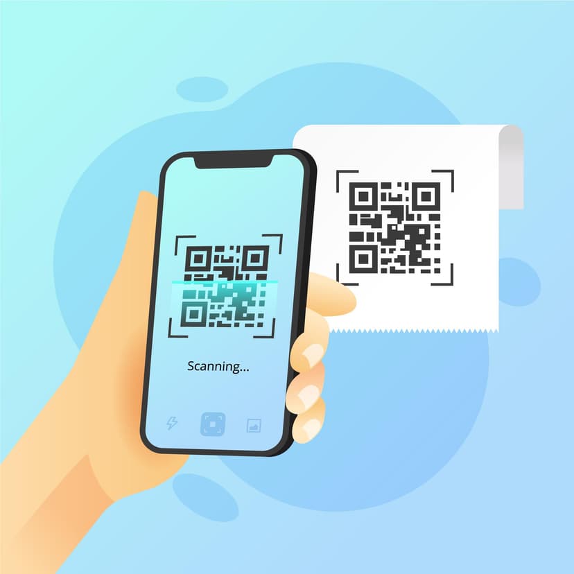 QR Code Illustration